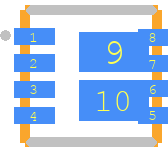 SISB46DN-T1-GE3 - Vishay PCB footprint - Other - Other - PowerPAK-1212-8 Dual