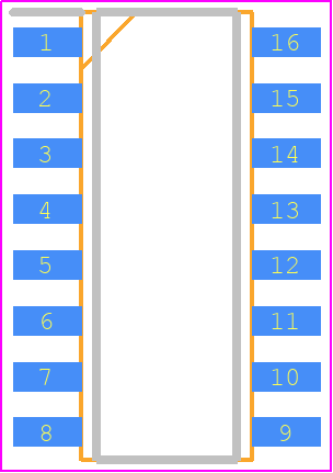 74HC237D - Toshiba PCB footprint - Small Outline Packages - Small Outline Packages - SOIC16_2023