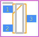 BAV70 - onsemi PCB footprint - SOT23 (3-Pin) - SOT23 (3-Pin) - SOT−23 CASE 318BM ISSUE O