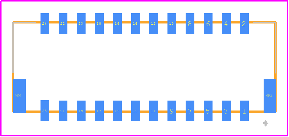 BM24B-ZPDSS-TF (LF)(SN) - JST (JAPAN SOLDERLESS TERMINALS) PCB footprint - Other - Other - BM24B-ZPDSS-TF (LF)(SN)-1