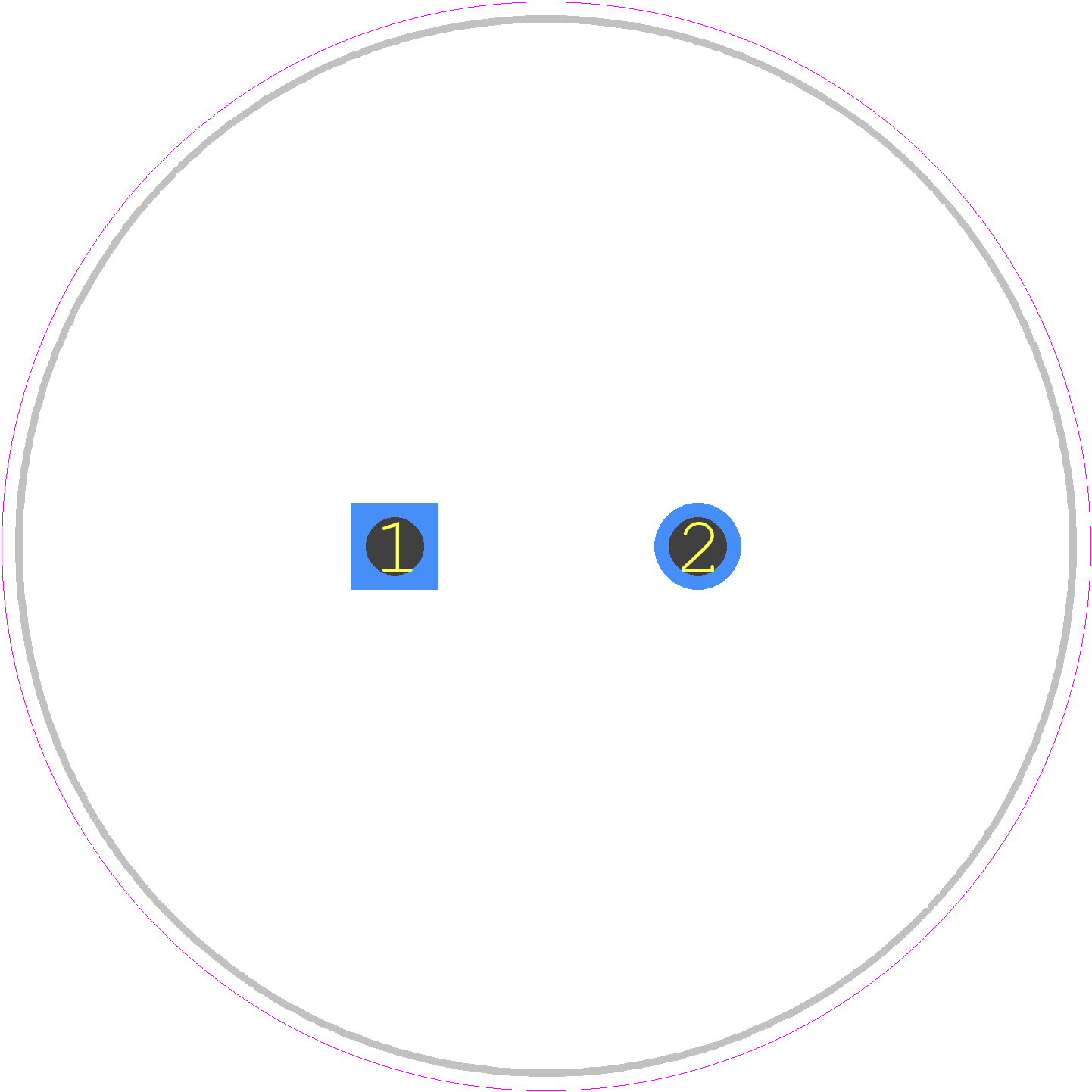 B43601A5687M000 - TDK PCB footprint - Capacitor, Polarized Radial Diameter - Capacitor, Polarized Radial Diameter - B43601A5687M000-1