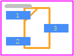 2N7002KW - onsemi PCB footprint - SOT23 (3-Pin) - SOT23 (3-Pin) - 2N7002KW-1
