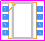ECH8690-TL-H - onsemi PCB footprint - SO Transistor Flat Lead - SO Transistor Flat Lead - ECH8690-TL-H