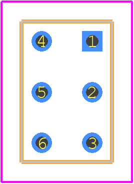 GW22LHP - NKK Switches PCB footprint - Other - Other - GW22LHP-3