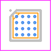 MAX98502EWE+T - Analog Devices PCB footprint - BGA - BGA - MAX98502EWE+T