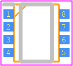 ECH8693R-TL-W - onsemi PCB footprint - SO Transistor Flat Lead - SO Transistor Flat Lead - SOT-28FL / ECH8 CASE 318BF ISSUE O