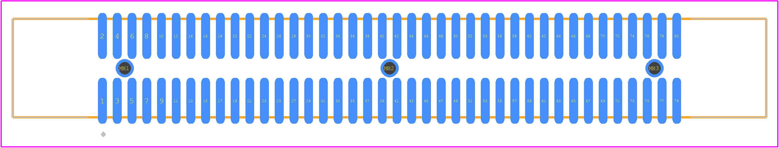81080-650C07-RB - 3M PCB footprint - Other - Other - 81080-650C07-RB-5