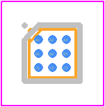 SA58672UK,027 - NXP PCB footprint - BGA - BGA - WLCSP9_1