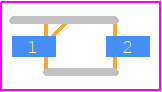 BZT52C15S-7-F - Multicomp Pro PCB footprint - Small Outline Diode - Small Outline Diode - SOD-323