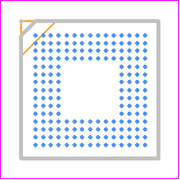 DLPC3430ZVBR - Texas Instruments PCB footprint - BGA - BGA - ZVB(S-PBGA-N176)