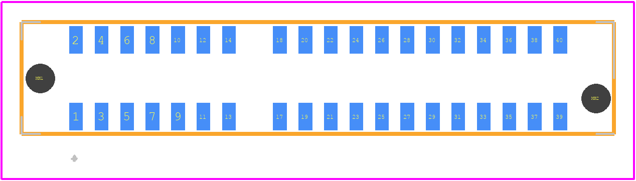MECF-20-01-L-DV - SAMTEC PCB footprint - Other - Other - MECF-20-01-L-DV-4
