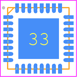 CMD244K5 - CustomMMIC PCB footprint - Quad Flat No-Lead - Quad Flat No-Lead - QFN_32