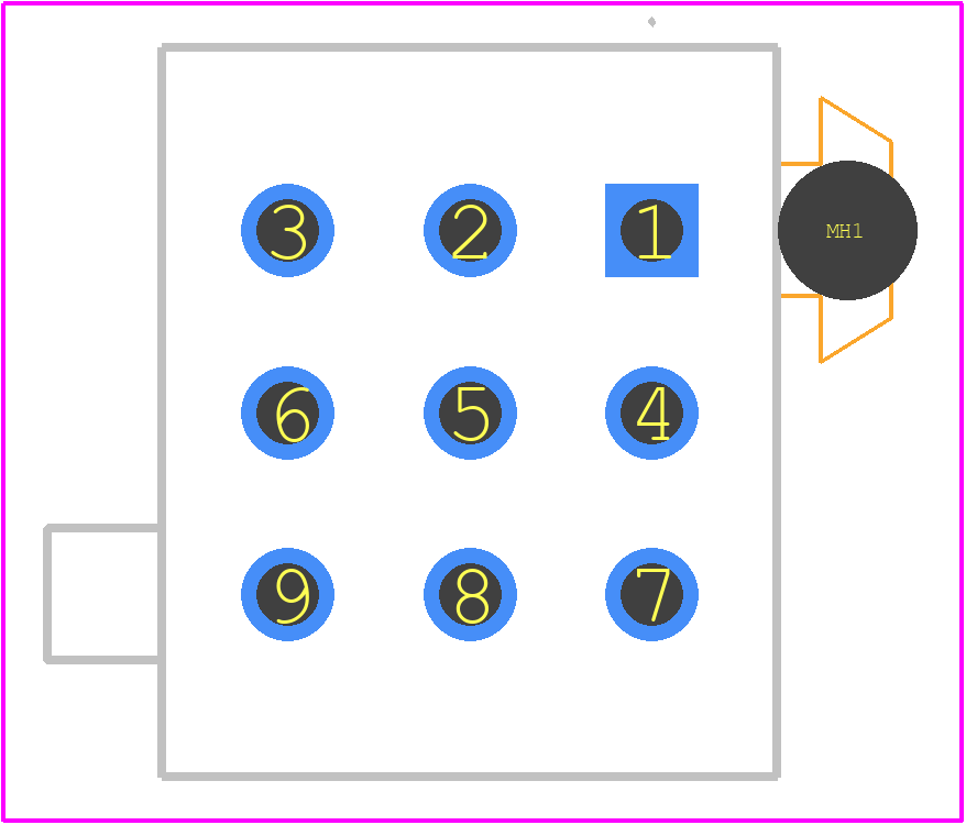 1-770876-0 - TE Connectivity PCB footprint - Other - Other - 1-770876-0-2