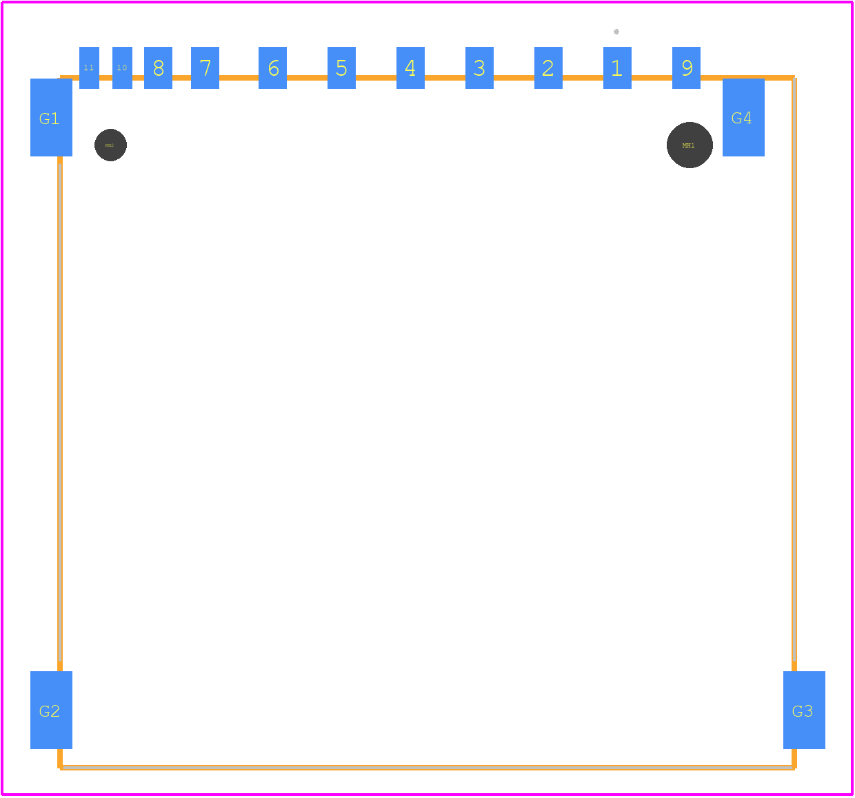 2041021-1 - TE Connectivity PCB footprint - Other - Other - 2041021-1-3