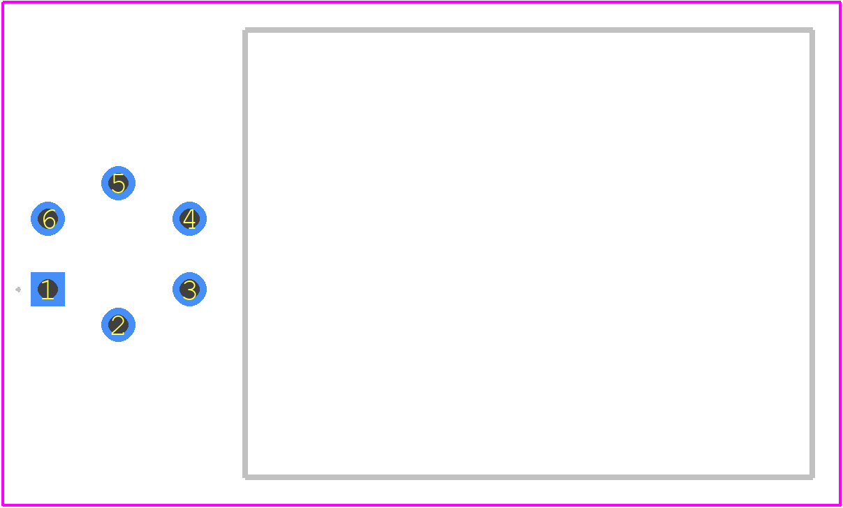 ECG.1B.306.CLV - LEMO PCB footprint - Other - Other - ECG.1B.306.CLV-6