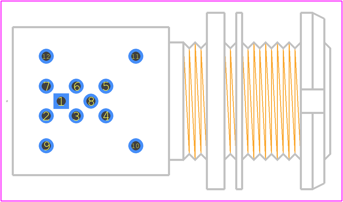 EXG.1B.308.HLN - LEMO PCB footprint - Other - Other - EXG.1B.308.HLN-1