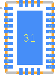LM73606RNPR - Texas Instruments PCB footprint - Other - Other - RNP0030A