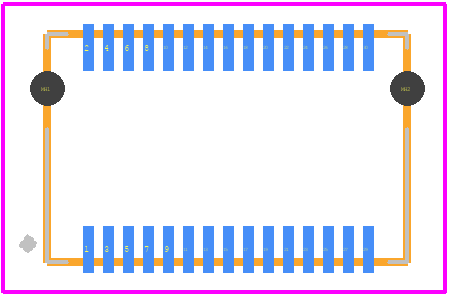 2291283-1 - TE Connectivity PCB footprint - Other - Other - 2291283-1-2