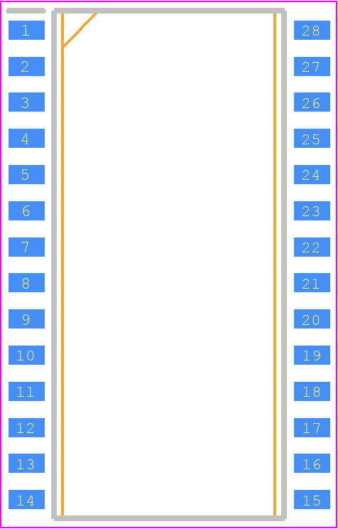 AD1865R - Analog Devices PCB footprint - Small Outline Packages - Small Outline Packages - R-28(SOIC)_3