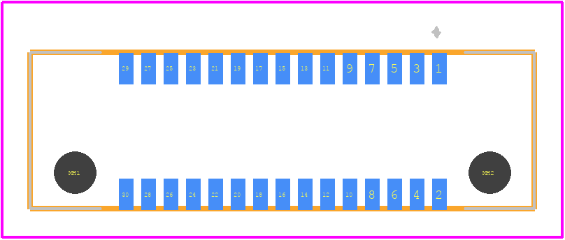 ER8-30S-0.8SV-5H - Hirose PCB footprint - Other - Other - ER8-30S-0.8SV-5H-2