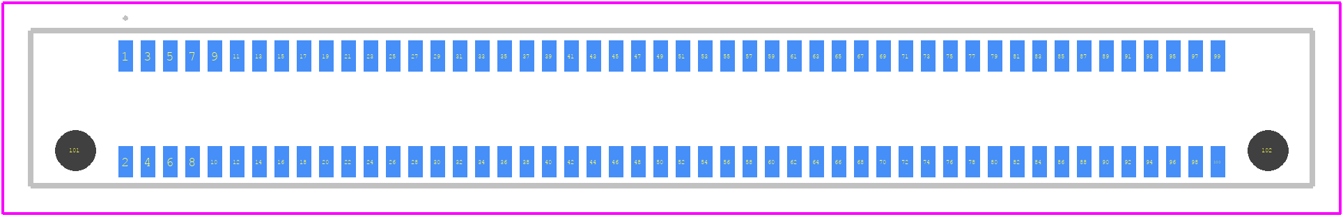 ER8-100P-0.8SV-5H - Hirose PCB footprint - Other - Other - ER8-100P-0.8SV-5H-3