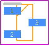 AT21CS01-STUM17-T - Microchip PCB footprint - SOT23 (3-Pin) - SOT23 (3-Pin) - AT21CS01-STUM17-T-1