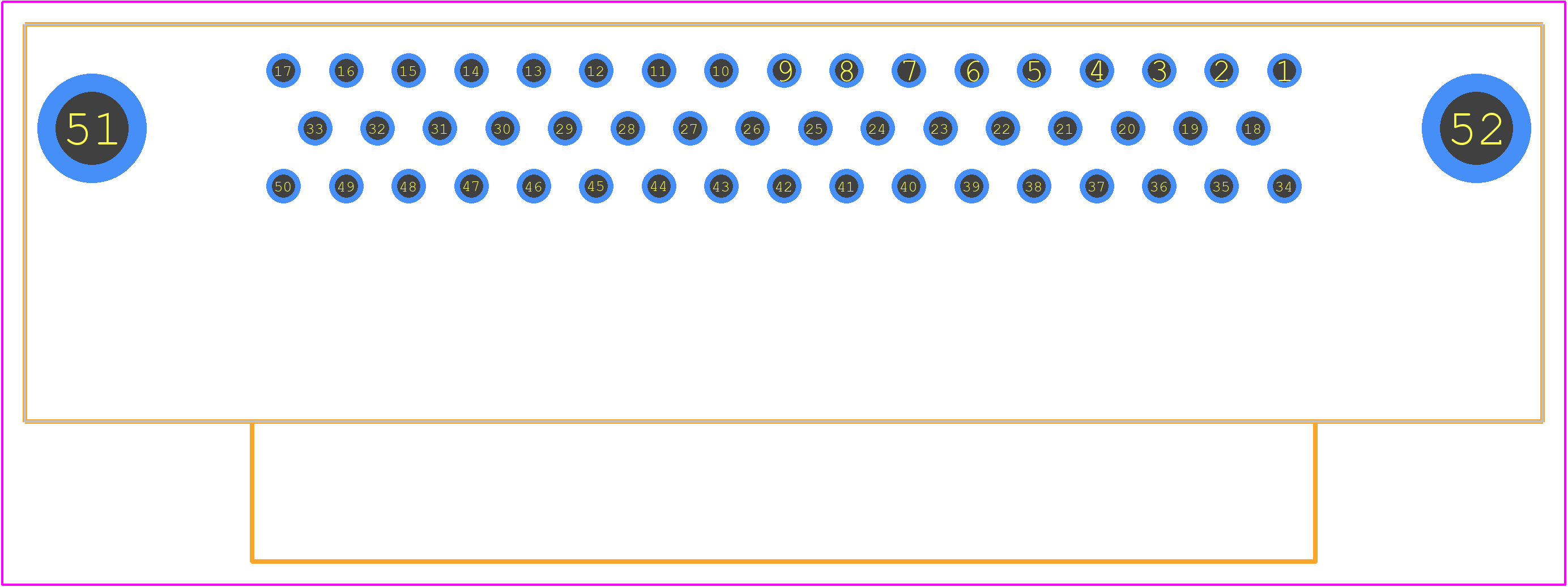 09665526613 - HARTING PCB footprint - Other - Other - 09665526613