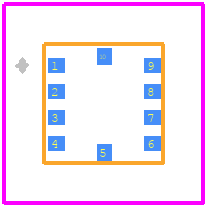 KXCJB-1041 - Kionix PCB footprint - Other - Other - KXCJB-1041-3
