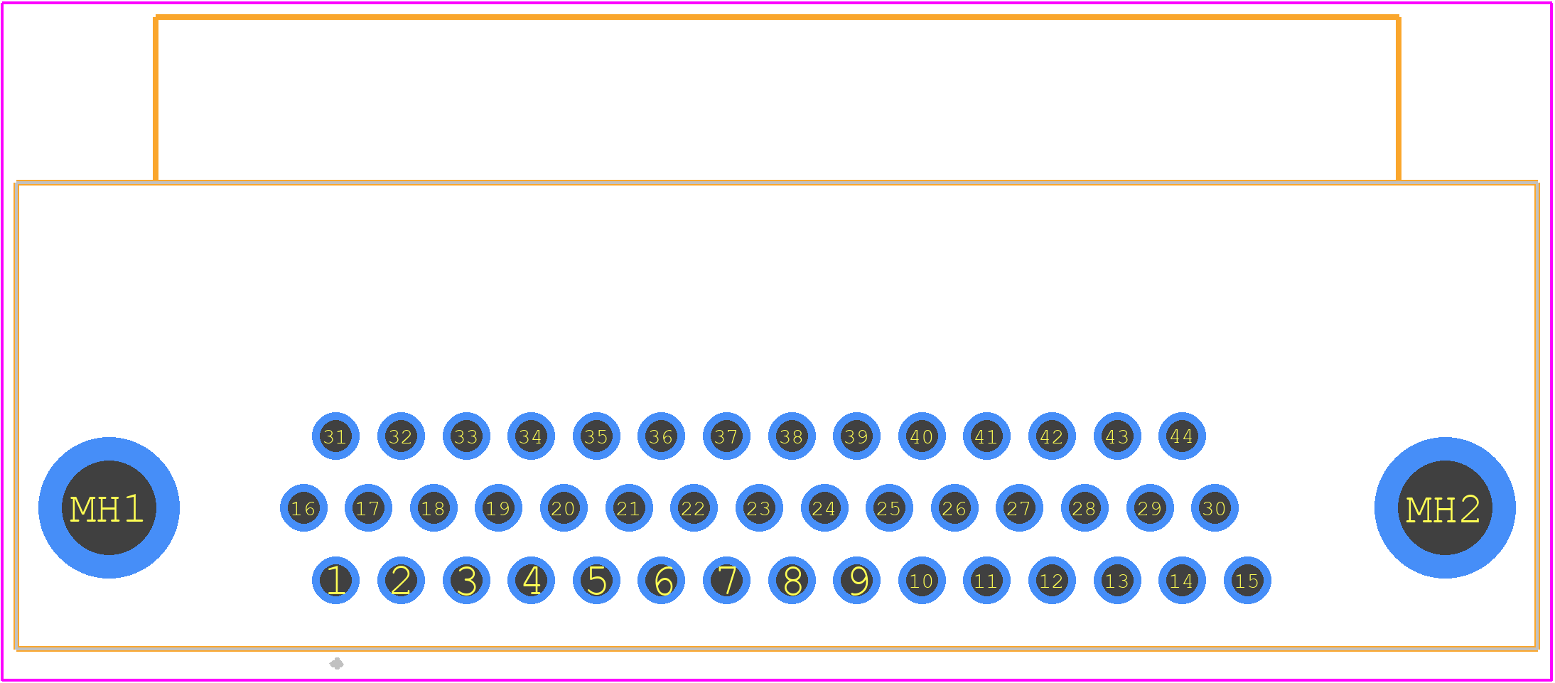 09563527612 - HARTING PCB footprint - Other - Other - 09563527612-1