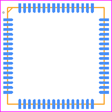 KSZ9031MNXCC-TR - Microchip PCB footprint - Quad Flat No-Lead - Quad Flat No-Lead - 64-LEAD QFN 8 X 8