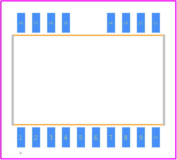 2ED020I06FIXUMA1 - Infineon PCB footprint - Other - Other - 2ED020I06FIXUMA1