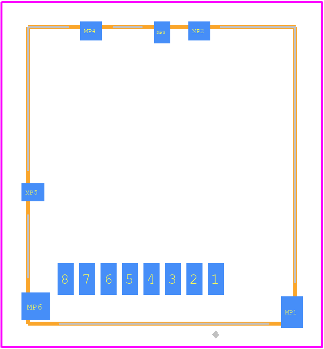 ST9S008V4AR1500 - JAE PCB footprint - Other - Other - ST9S008V4AR1500-2