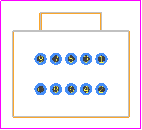104068-2 - TE Connectivity PCB footprint - Other - Other - 104068-2-2