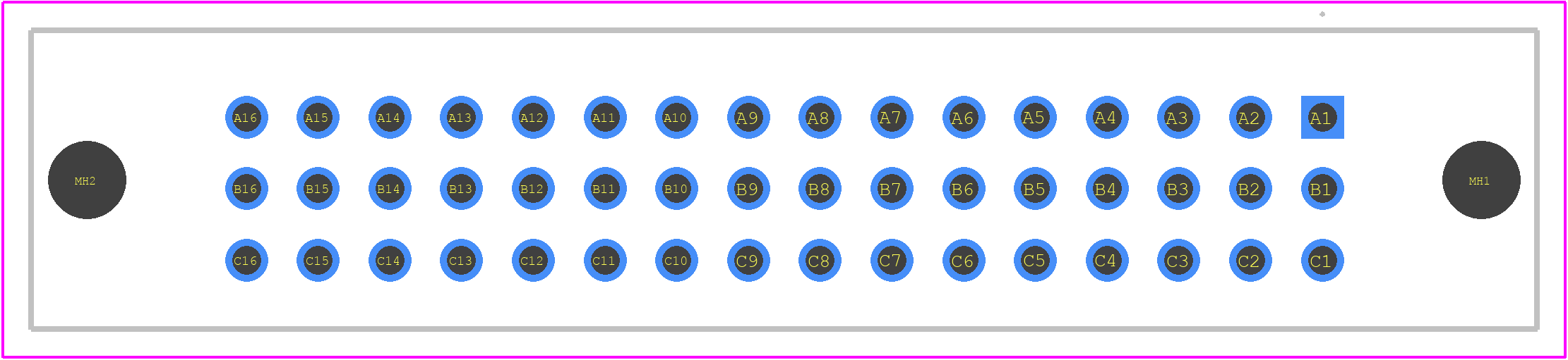 535071-4 - TE Connectivity PCB footprint - Other - Other - 535071-4-1