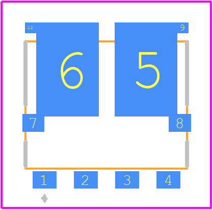 SQJQ910EL-T1_GE3 - Vishay PCB footprint - Other - Other - PowerPAK 8 x 8L Dual