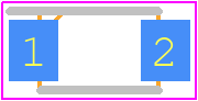 US1GWF-7 - Diodes Incorporated PCB footprint - Small Outline Diode Flat Lead - Small Outline Diode Flat Lead - US1GWF-7