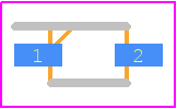 AQ4021-01FTG-C - LITTELFUSE PCB footprint - Small Outline Diode - Small Outline Diode - SOD323