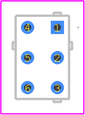 GW22LCP - NKK Switches PCB footprint - Other - Other - GW22LCP-2