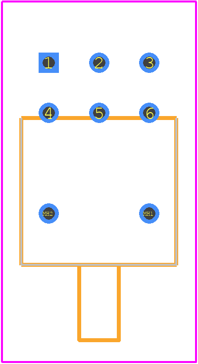 G23AH - NKK Switches PCB footprint - Other - Other - G23AH-2