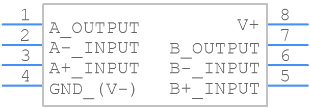 NJM13404D - Nisshinbo - PCB symbol