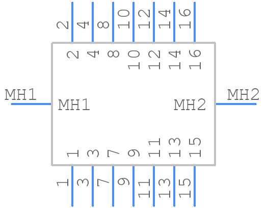 MECF-08-01-L-DV-WT - SAMTEC - PCB symbol