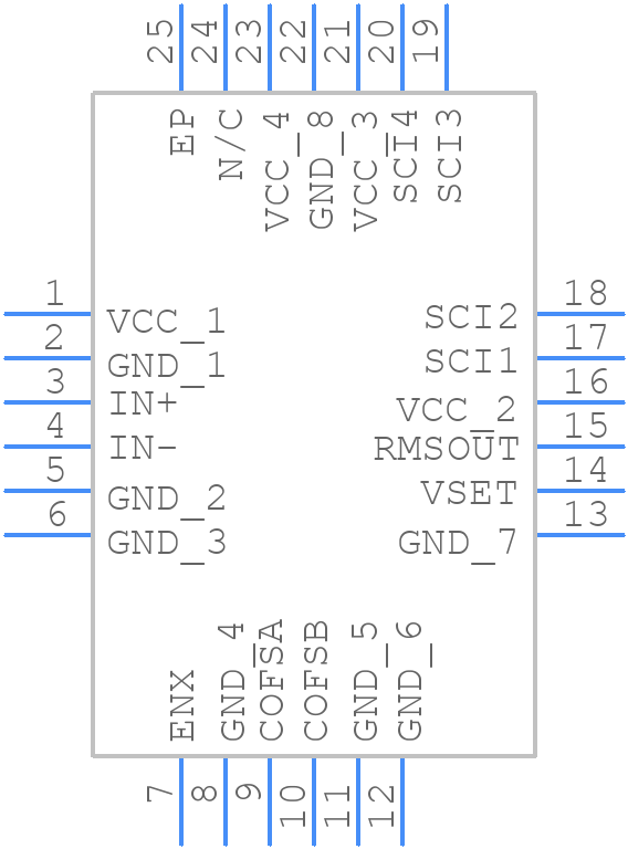 HMC909LP4ETR - Analog Devices - PCB symbol