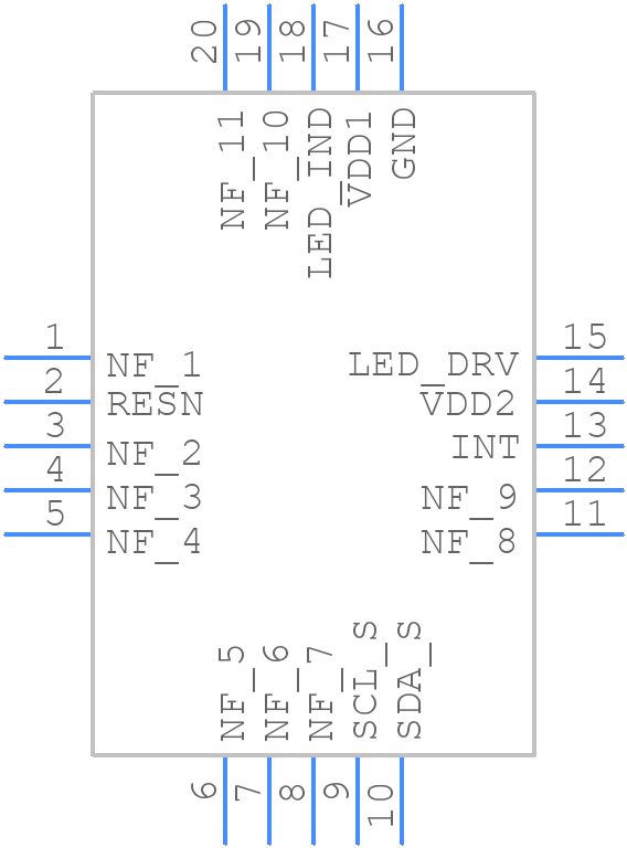 AS7264N-BLGT - ams OSRAM - PCB symbol