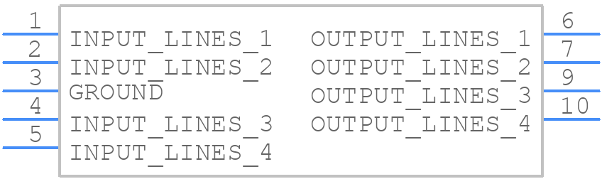 ESDLC0524DFN10-TP - MCC - PCB symbol