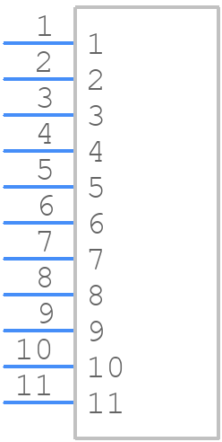 BBL-111-G-E - SAMTEC - PCB symbol