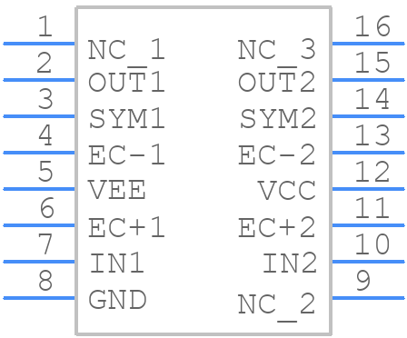 2162Q16-U - THAT CORPORATION - PCB symbol