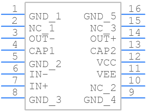 1606Q16-U - THAT CORPORATION - PCB symbol