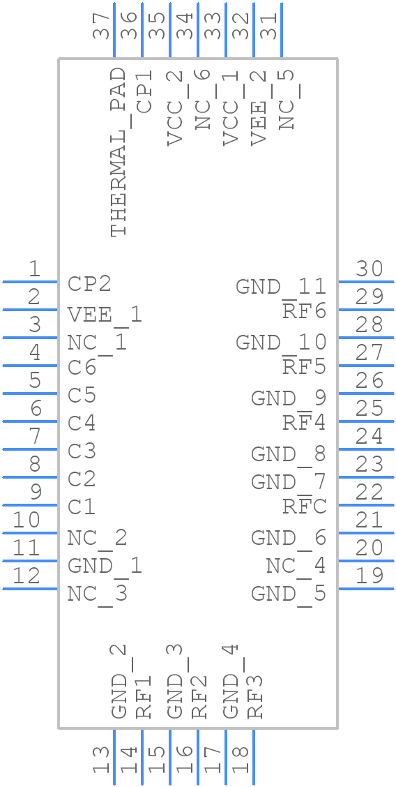 MASWCC0006 - MACOM - PCB symbol