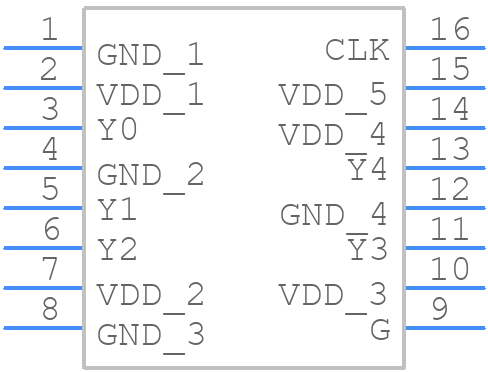 5V2305PGGI8 - Renesas Electronics - PCB symbol