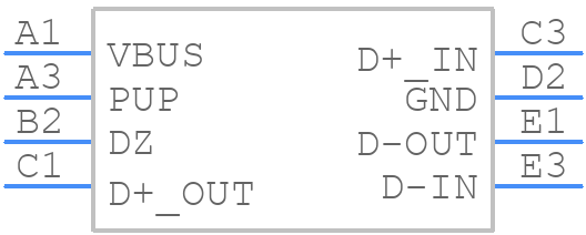 EMIF02-USB01F2 - STMicroelectronics - PCB symbol